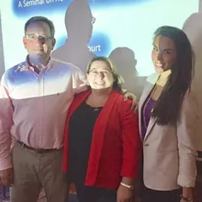 Dana volunteering as an attorney