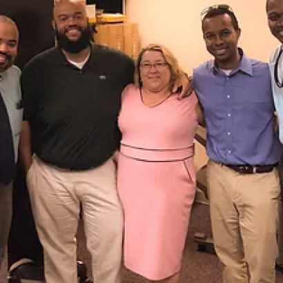 Dana with friends from law school