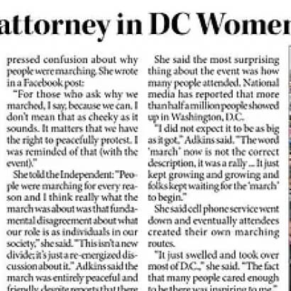 news article about Women's March